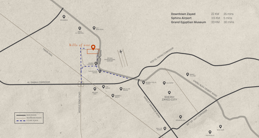 موقع كمبوند هيلز اوف وان زايد الجديدة